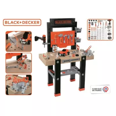 Atelier de jeu pour enfants Smoby BLACK+DECKER - Fabriqué en France