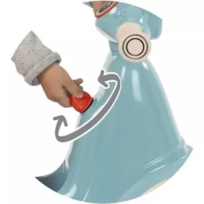 Porteur Scooter Smoby Bleu - Made in France - Pour Bébé de 18 mois