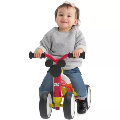 Porteur 1er âge Mickey en métal - Rookie - Rouge