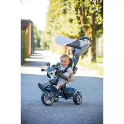 Tricycle enfant évolutif Baby Driver Plus - Gris - Structure métal