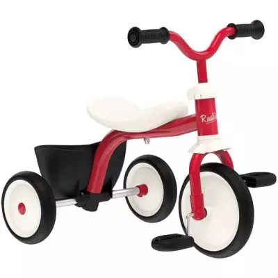 Tricycle Smoby Rookie - Cadre et guidon métal - Confortable et robuste