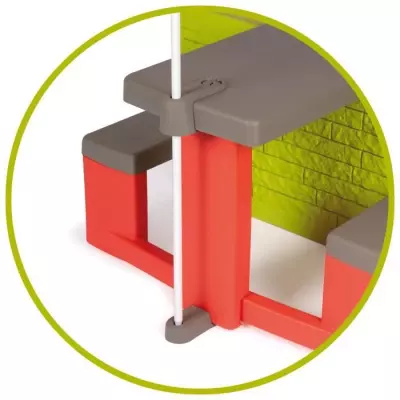 Parasol Smoby pour tables pique-nique - Rouge - Made in France