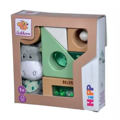 Jeu d'éveil sonore en bois Eichhorn EH Baby Hipp - Vert - Mixte - Véhicule pour circuit miniature