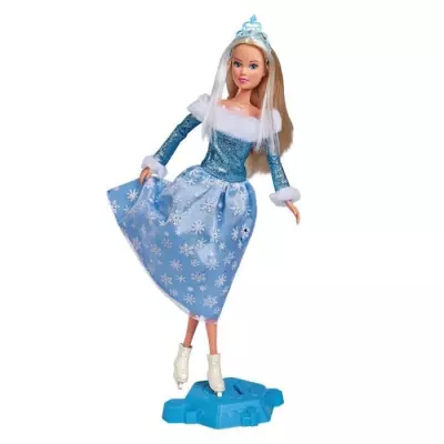 Poupée Steffi Love SILVERTORN - Patinage sur glace et robe à flocons de neige