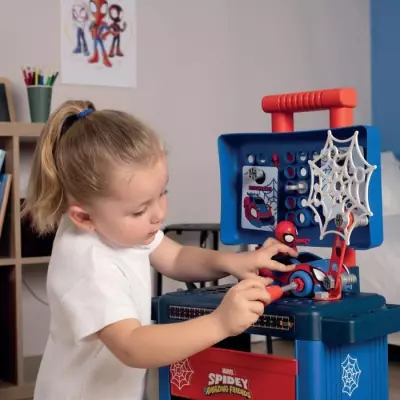 Smoby - Spidey - Chariot de Bricolage compact