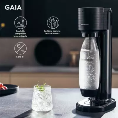 Machine à eau pétillante SodaStream GAIA - Pack complet 60L