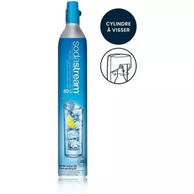 Recharge de gaz 60L originale pour SodaStream - Consignée - Bleu