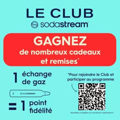 Recharge de gaz 60L originale pour SodaStream - Consignée - Bleu