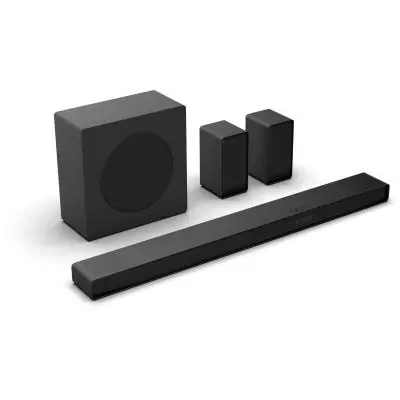 Barre de son - HISENSE - AX5140Q - 5.1.4 Canaux - Dolby Atmos & DTS:X - 520W - Caisson et enceintes arriere sans fil - HDMI eARC