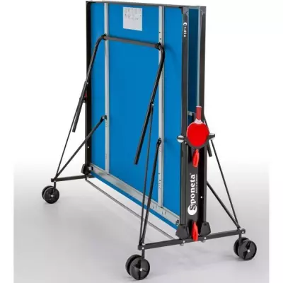Table Ping Pong Compacte Bleue et Noire - Idéale pour l'Extérieur!