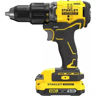Perceuse visseuse à percussion Brushless 60 Nm - Lithium 18V - 2 Batteries 2Ah - STANLEY FATMAX V20
