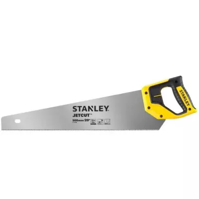 Scie Égoïne STANLEY 500 mm - Jetcut Coupe Fine, Fabriqué en France