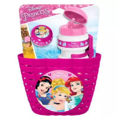 Ensemble Disney Princesses: Corbeille + Bidon + Sonnette