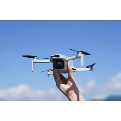 Drone - POTENSIC - Atom - Caméra 4K stabilisée - Autonomie 32 min - Assistance au vol - Positionnement précis par GPS - Blanc