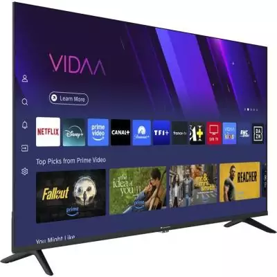 CONTINENTAL EDISON - CELED43SVQLD26B7 - TV LED UHD QLED 43“ (110 cm) - 3xHDMI, 2xUSB - Noir