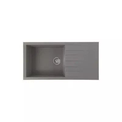 Évier encastrable STRADOUR CUBE SMC GRIS BETON - Fabriqué en France