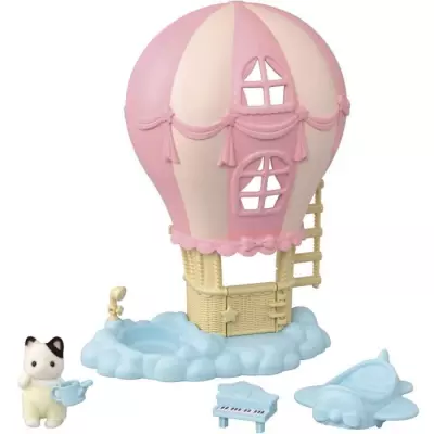 Mini-univers SYLVANIAN FAMILIES - Montgolfière des bébés - Rose