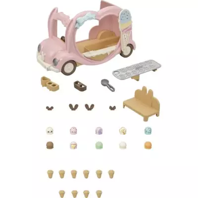 Le marchand de glace ambulant - SYLVANIAN FAMILIES - 5651 - Rose
