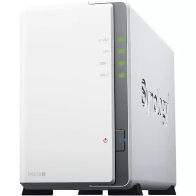 Serveur NAS SYNOLOGY DS223J - 2 baies - RAID 1 - RAM 1 Go