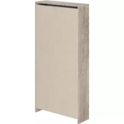 Meuble à chaussures Leona - Chêne et blanc - 4 Portes