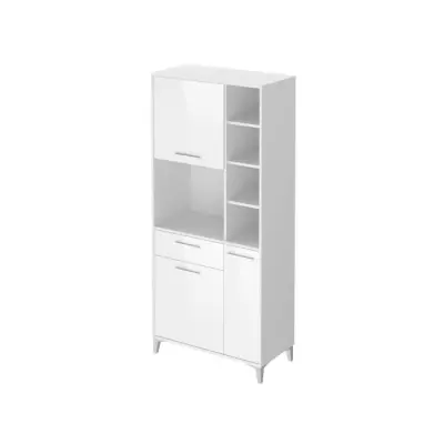 Buffet de cuisine contemporain blanc brillant - ECO - 3 portes