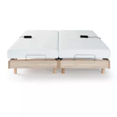 Ensemble relaxation: Matelas + sommiers électriques 2x70x190cm