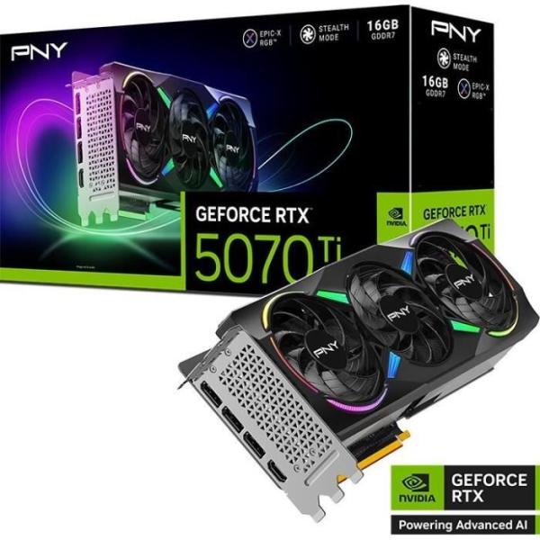 PNY - Carte graphique - GEFORCE RTX™ 5070Ti - 16GB