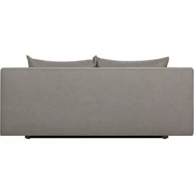 Banquette convertible TEIJO 3 places avec coffre - Tissu Taupe