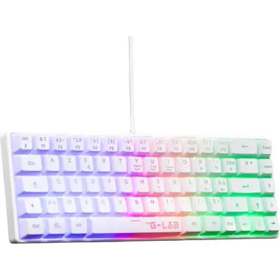 Clavier Gamer Compact - The G-Lab KEYZ HYDROGEN - Blanc