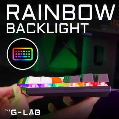 Clavier Gaming Mécanique TKL 3 coloris (Blanc+Noir+Orange)