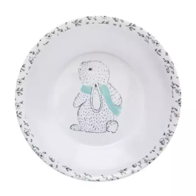 Ensemble repas en mélamine pour bébé - Forêt