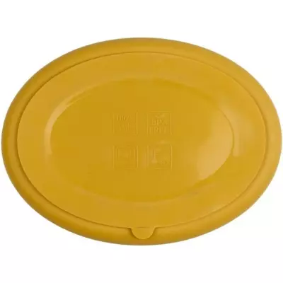 Assiette ventouse THERMOBABY Silicone Jaune Miel - Pratique et antidérapante