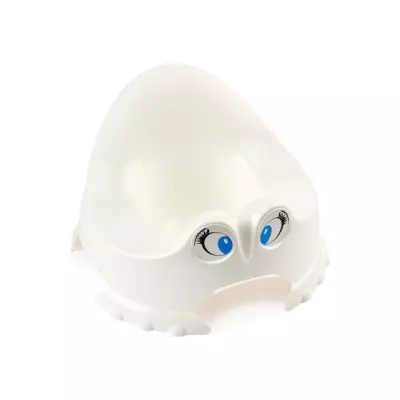 Pot rigolo blanc muguet pour bébé - Dimensions compactes (22x31x31 cm)