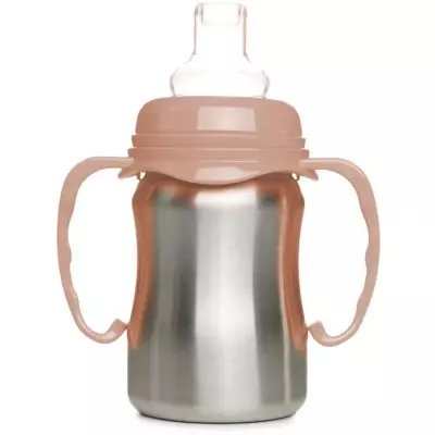 Tasse d'apprentissage inox 180 ml - Ergonomique et anti-fuites
