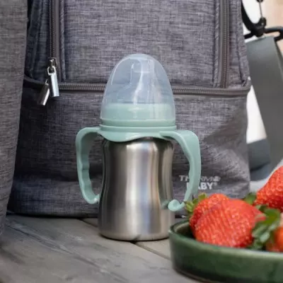 Tasse d'apprentissage inox 180 ml - Vert Cactus