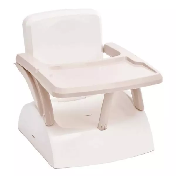 Rehausseur de chaise enfant 2 en 1 THERMOBABY YEEHOP - 6-18 mois - Harnais sécurité 3 points - Tablette amovible - Marron glac