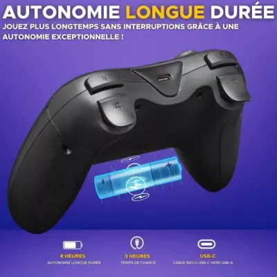Manette Switch G-Lab K-PAD HELIUM Sans fil Nintendo Switch - Noir
