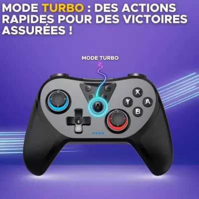 Manette Switch G-Lab K-PAD HELIUM Sans fil Nintendo Switch - Noir