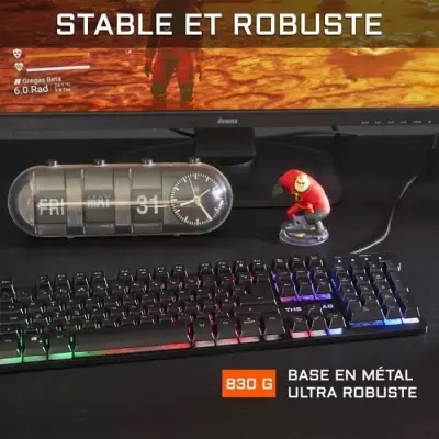 Pack Gamer 2 en 1 - The G-Lab - COMBO KRYPTON - Clavier et Souris Filaires