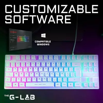 Clavier Gamer - The G-Lab KEYZ CAESIUM TKL RGB 100% Personnalisable