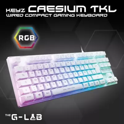 Clavier Gamer - The G-Lab KEYZ CAESIUM TKL RGB 100% Personnalisable
