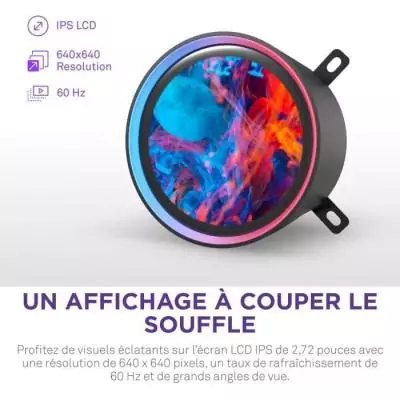 Watercooling - NZXT - RL-KR36E-B2 - Kraken Elite 360 RGB - Écran LCD IPS 2.72 - Ventilateurs RGB - Noir