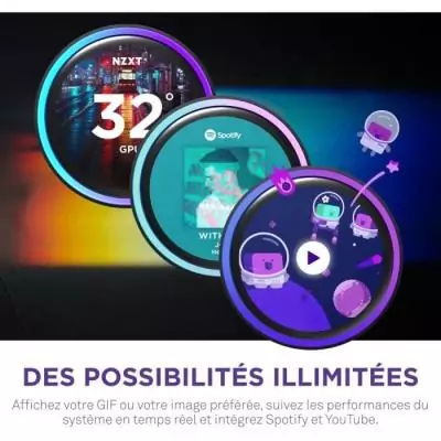 Watercooling - NZXT - RL-KR36E-B2 - Kraken Elite 360 RGB - Écran LCD IPS 2.72 - Ventilateurs RGB - Noir