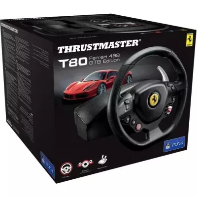 Volant T80 FERRARI 488 GTB Edition pour PS4/PC - Compatible jeux PS5