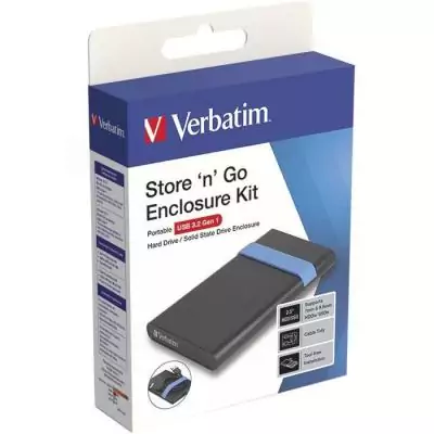 Boitier externe - VERBATIM - Store'N'Go USB 3.2 - SATA - 2,5 - Noir