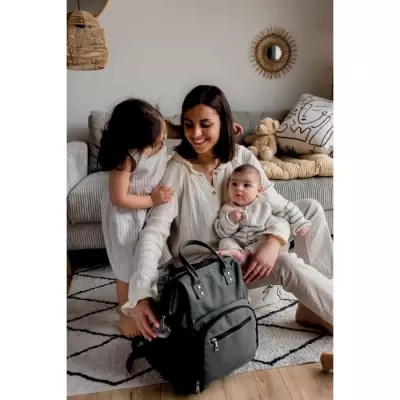 Sac à langer TINEO CLASSIQUE - Style sac à dos imperméable - Noir