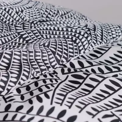 Parure de lit TODAY - 240x200 cm - 100% Coton - Noir et Blanc