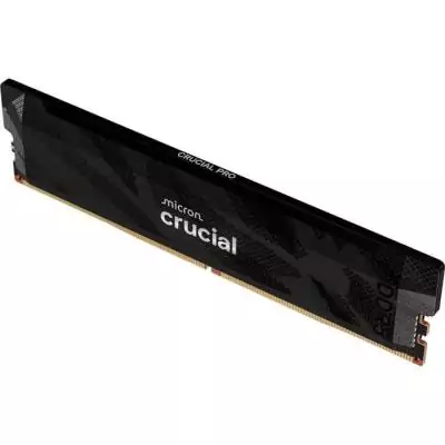 Mémoire gamer - CRUCIAL Pro OC - CP16G64C32U5B - 16&nbsp;Go DDR5-6400 UDIMM - CL32 avec dissipateur thermique - Noir