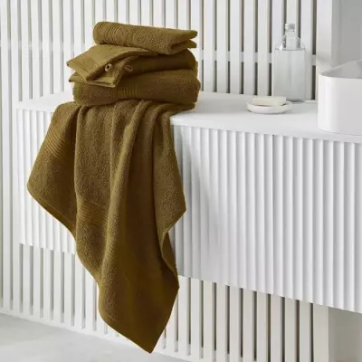 Drap de bain bronze 100% coton - Format maxi 90x150 cm