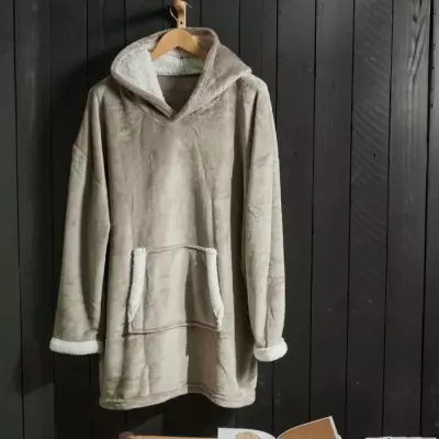 Plaid polaire beige 70x87cm - Pratique et doux - Livraison rapide
